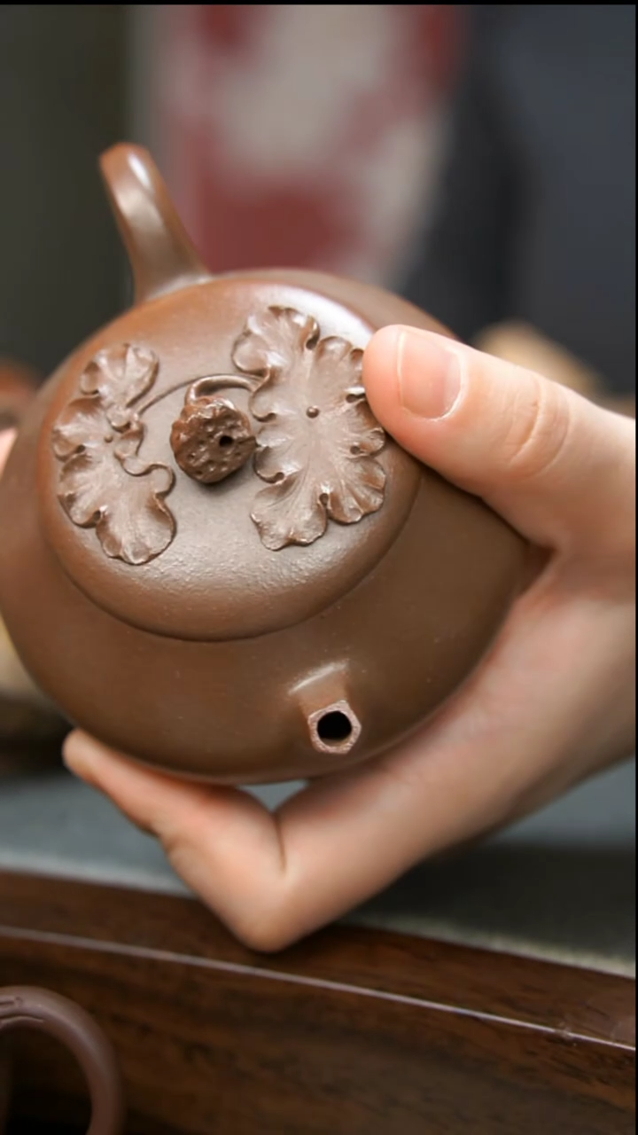 【闪购商品】紫砂茶壶柴烧莲蓬壶