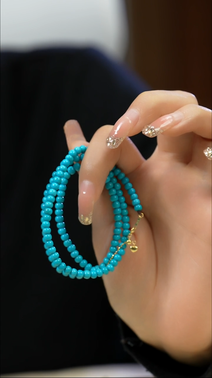 未镶嵌绿松石项链多样性发一