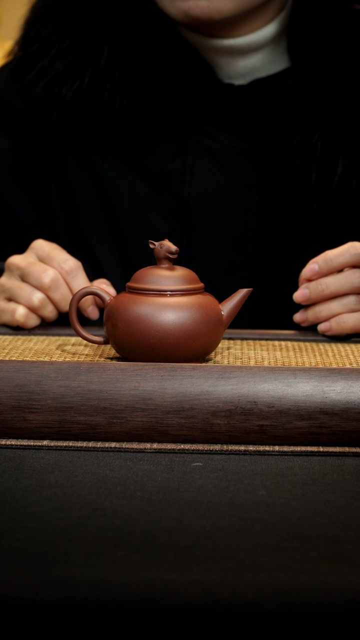 【闪购商品】紫砂茶壶十二生肖鼠水平