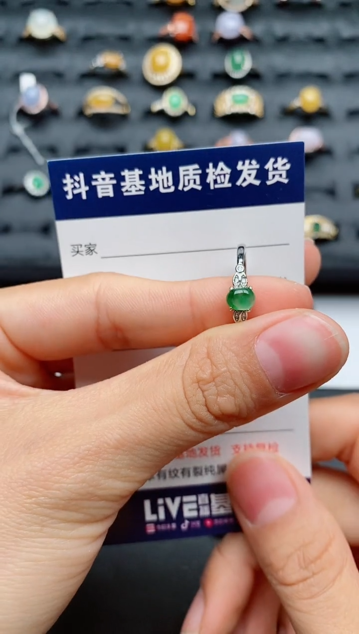 【闪购商品】翡翠戒指银S925镶嵌.............