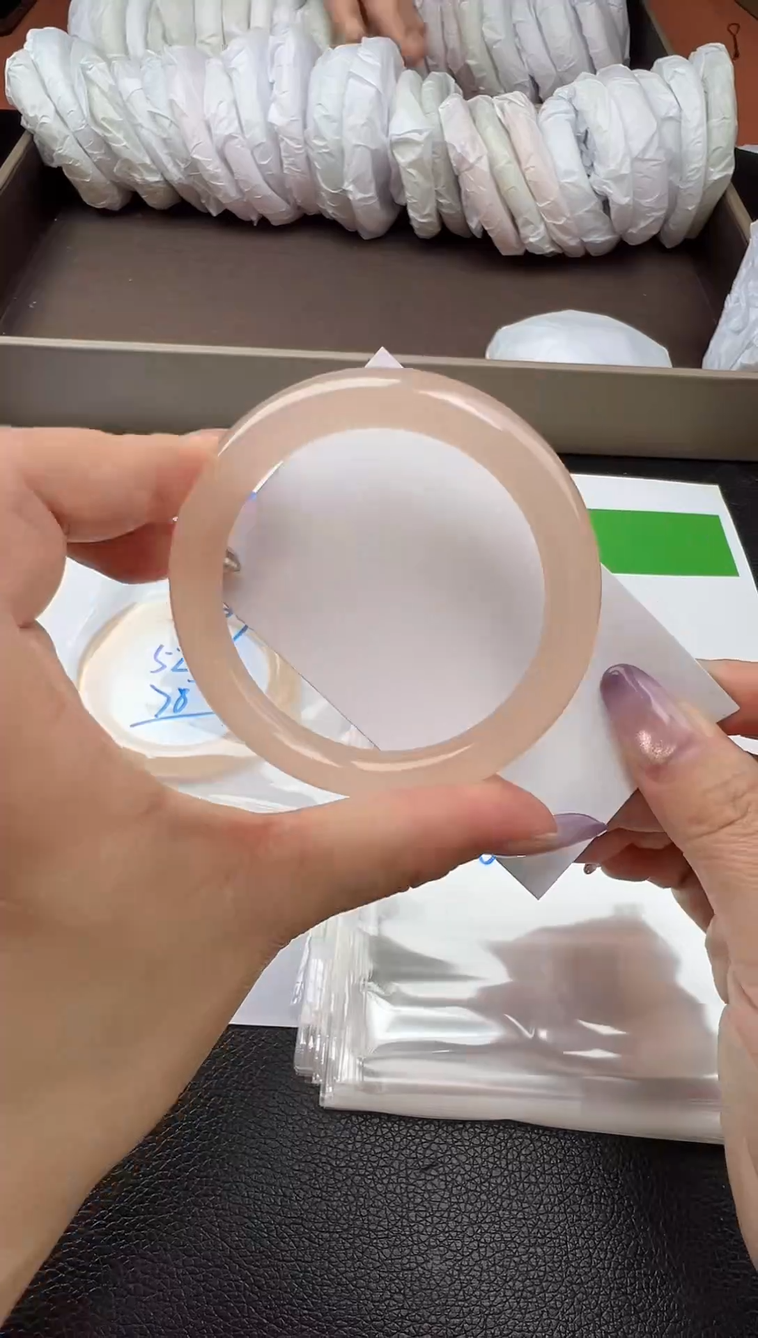 未镶嵌手镯石英质玉圈口 53 54