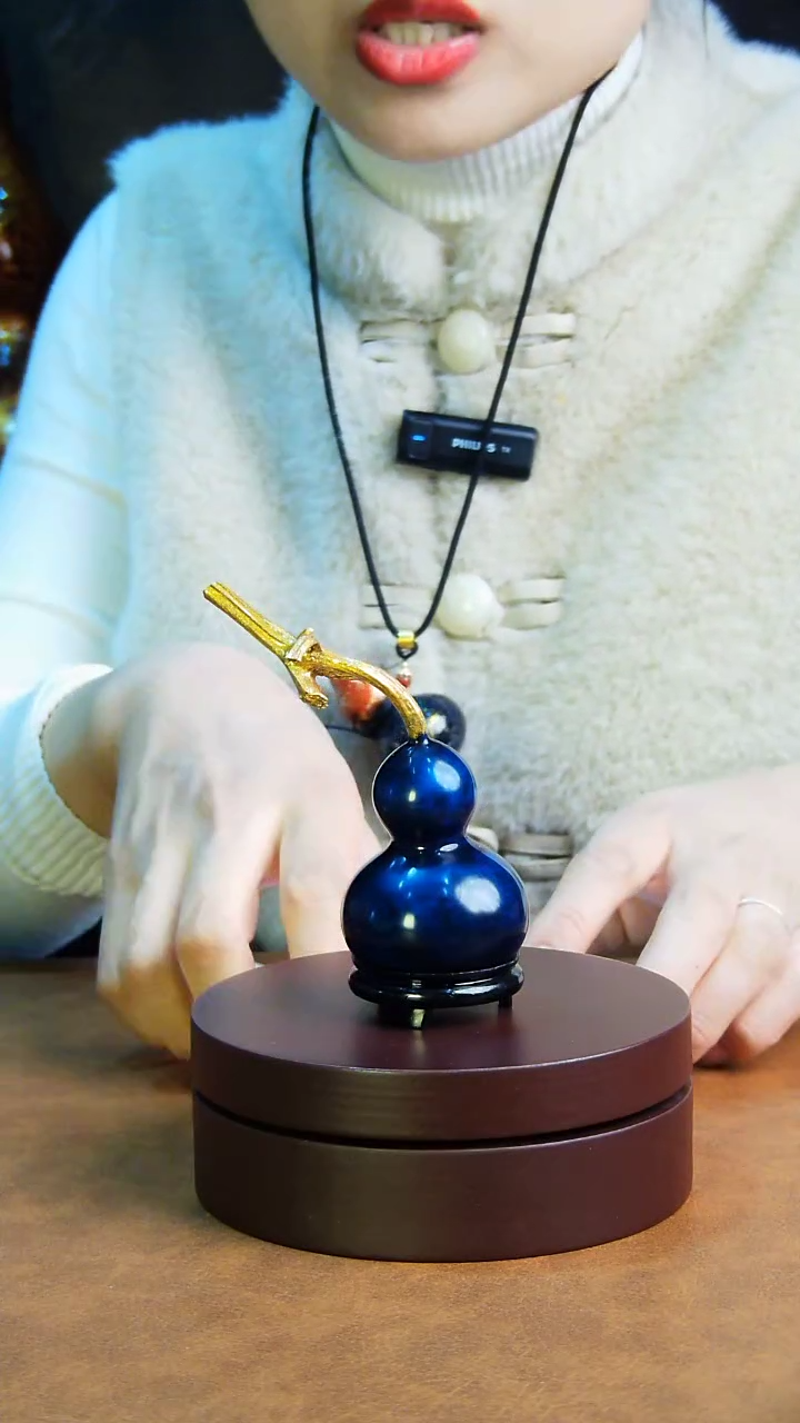 【闪购商品】360直播一物一图大漆酒葫芦送底座送挂绳