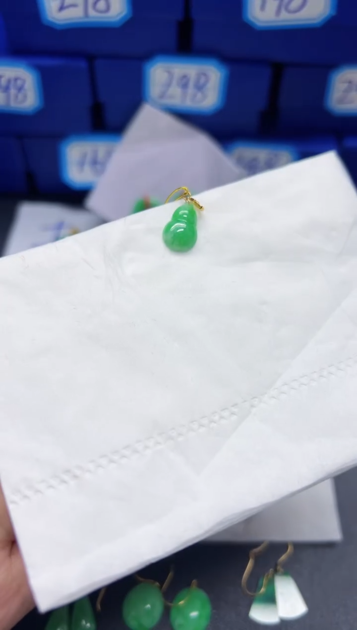【闪购商品】翡翠颈饰18K金镶嵌Y缅料A货/支持复检/一件