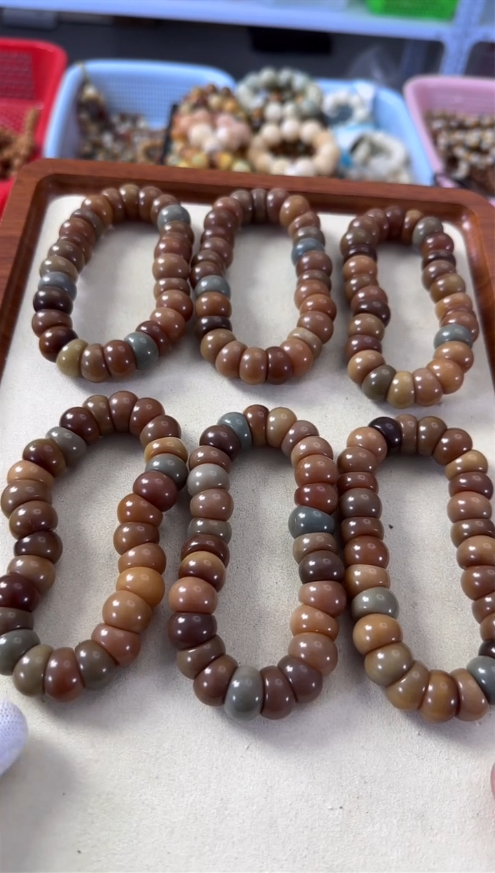 【闪购商品】白玉菩提手串15*菩提根干磨敦煌蒜瓣大肠