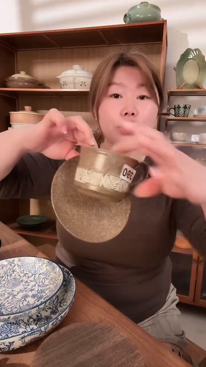 陶黑陶泥树叶纹咖啡杯