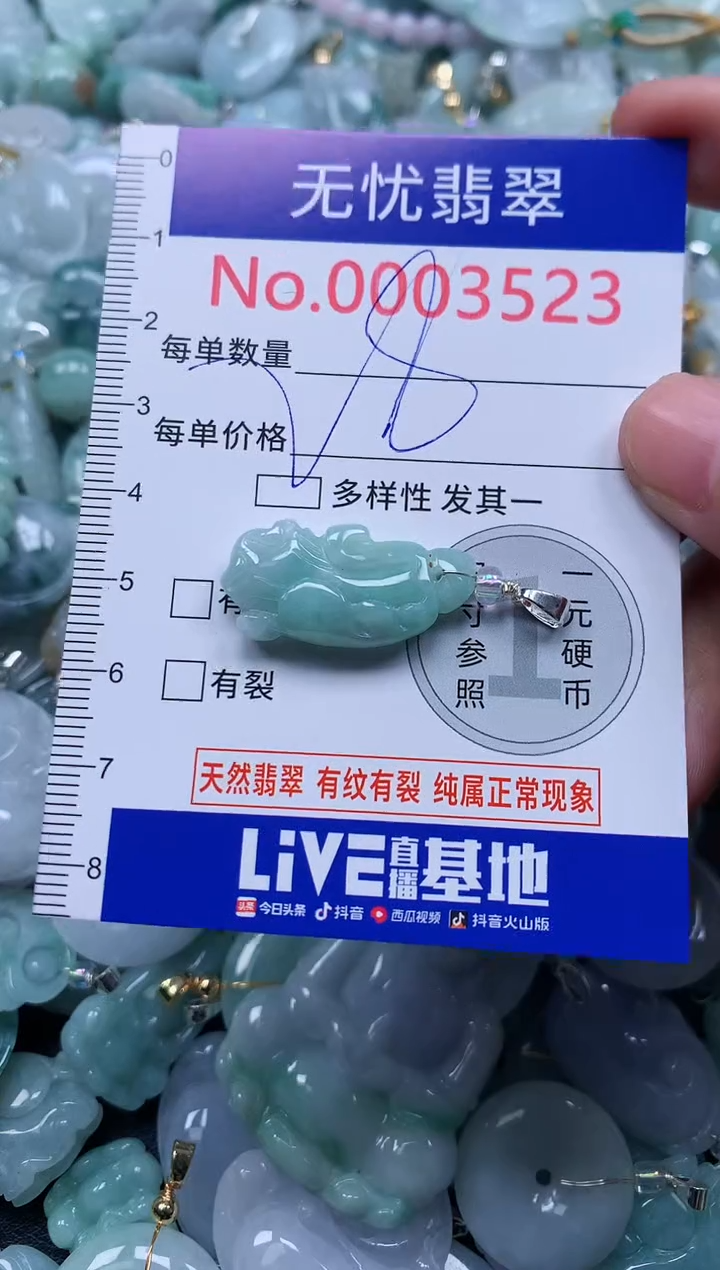 颈饰未镶嵌翡翠3523