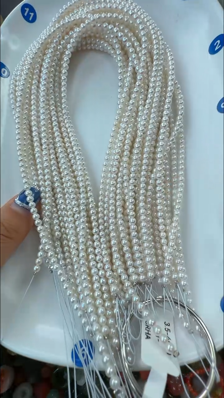 颈饰银S925镶嵌淡水珍珠A2多样性发其一