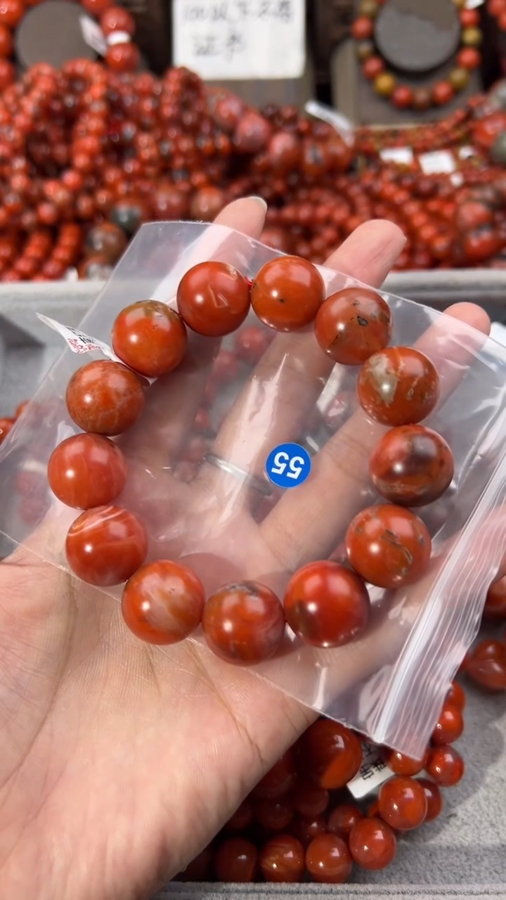 南红玛瑙佩戴未镶嵌17