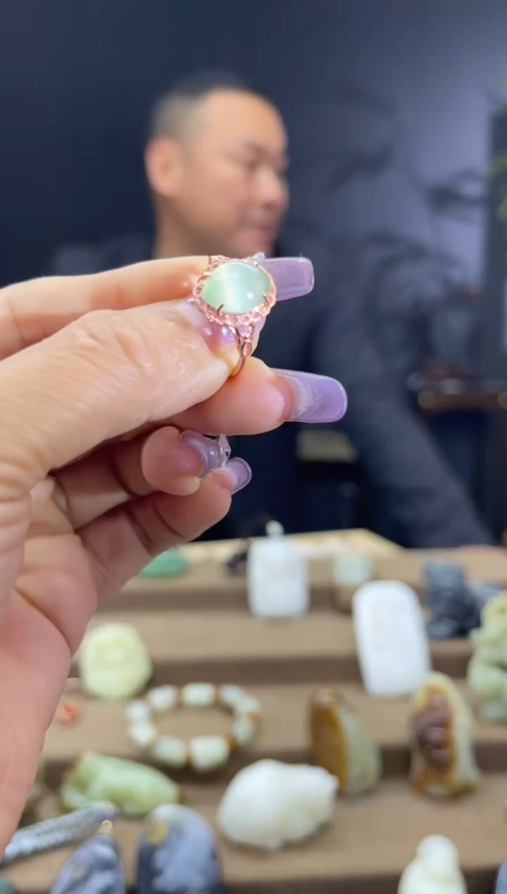 颈饰银S925镶嵌和田玉1