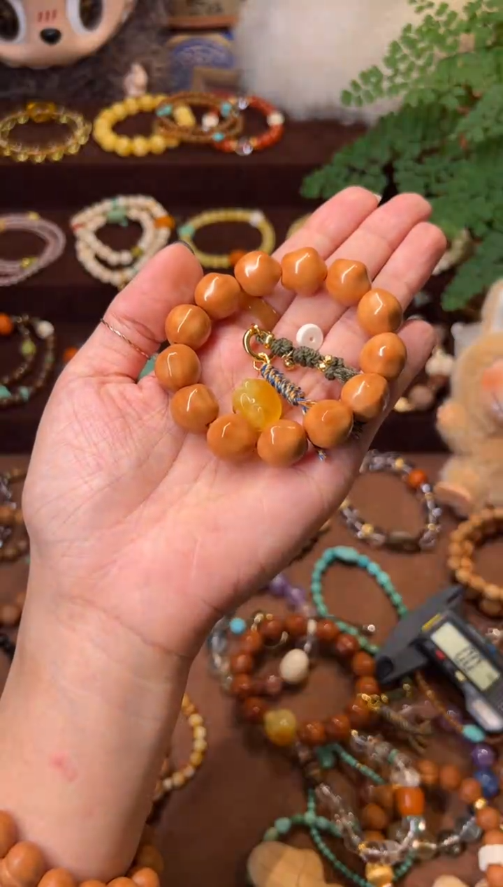 猴头核桃吊坠星星猴头（熊头&牙牙隔片&小穗穗）15.5