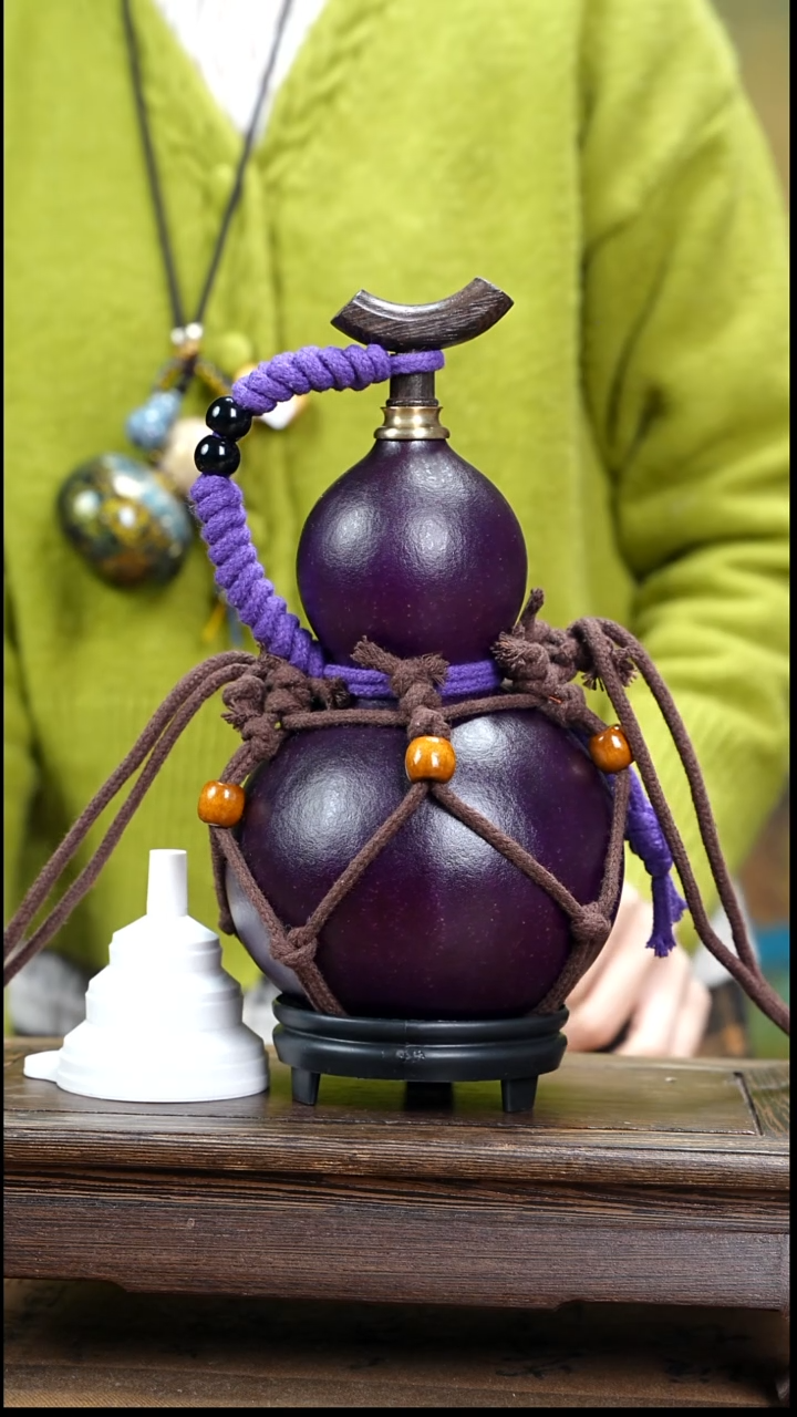 WS079网兜款大漆酒葫芦（现货现发）