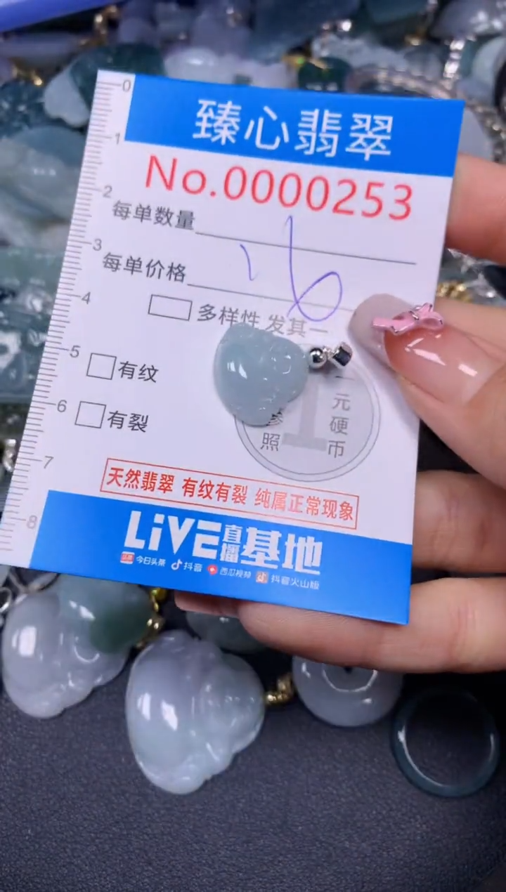 【闪购商品】翡翠颈饰未镶嵌含绳000253