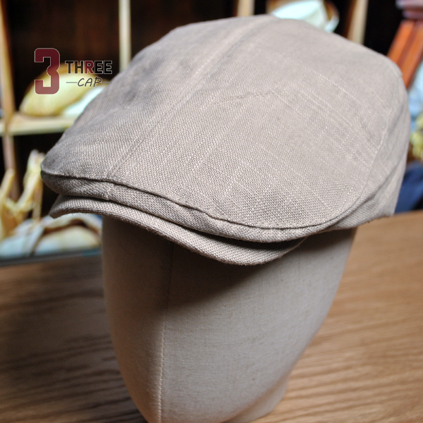 日韩系亚麻狩猎帽春夏休闲百搭画家帽贝雷帽简约显脸小前进帽