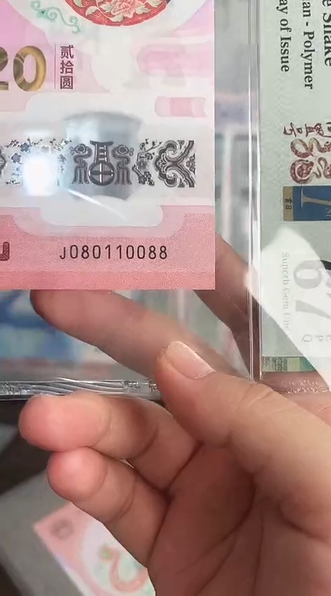 【闪购商品】塑料蛇钞PMG单张号码080110088