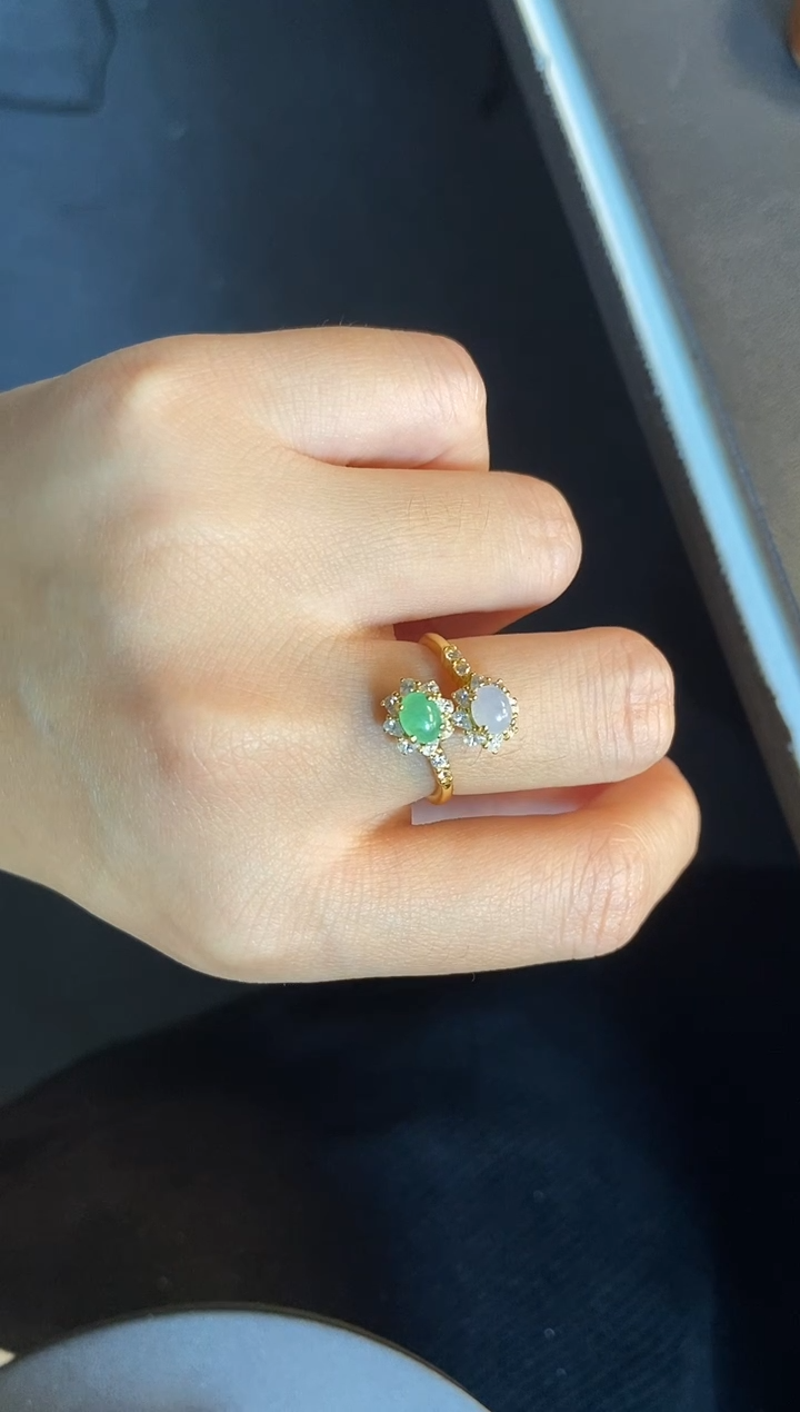 吊坠(不含链)银S925镶嵌翡翠1