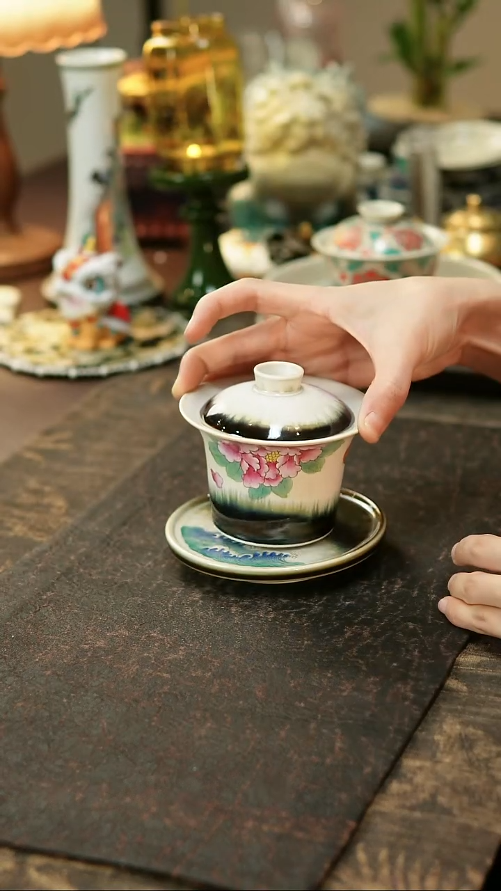 景德镇陶瓷杯碗柴烧多人