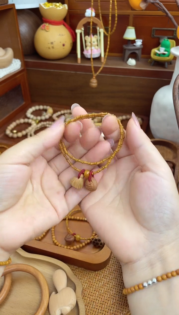 手串/手链核桃竹节手串一物一拍好运连连双圈