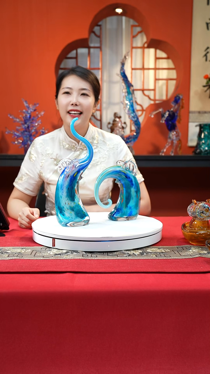 琉璃手工艺品大象