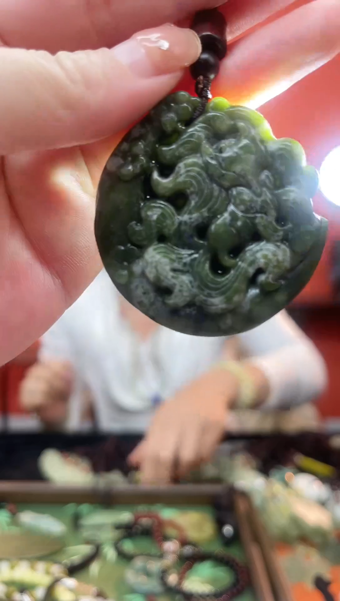 未镶嵌岫玉吊坠·