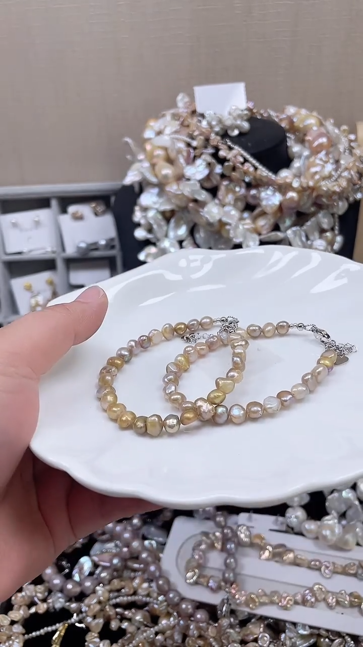 未镶嵌手链淡水珍珠【纯恬饰品】（多样性发货发一）