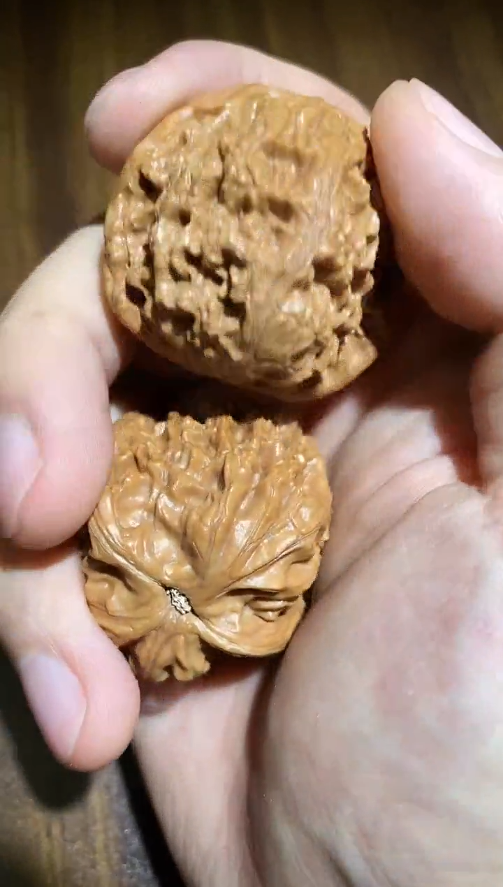 文玩核桃把件6.3福利对，微修打底水龙36-37