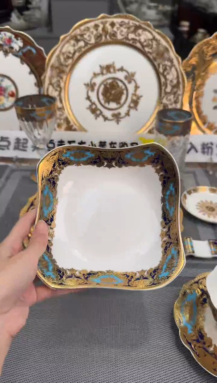 【闪购商品】瓷片6英寸方形沙拉碗福利价2个