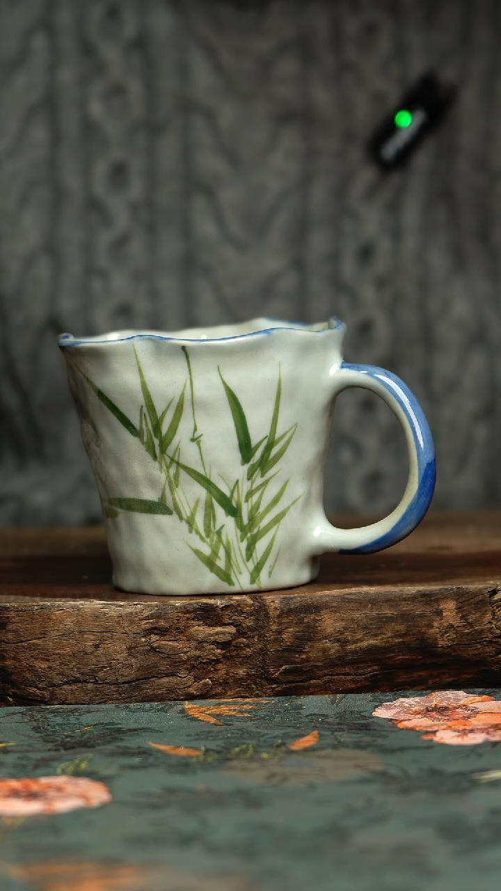 【闪购商品】杯釉下彩手工手绘同款陶器