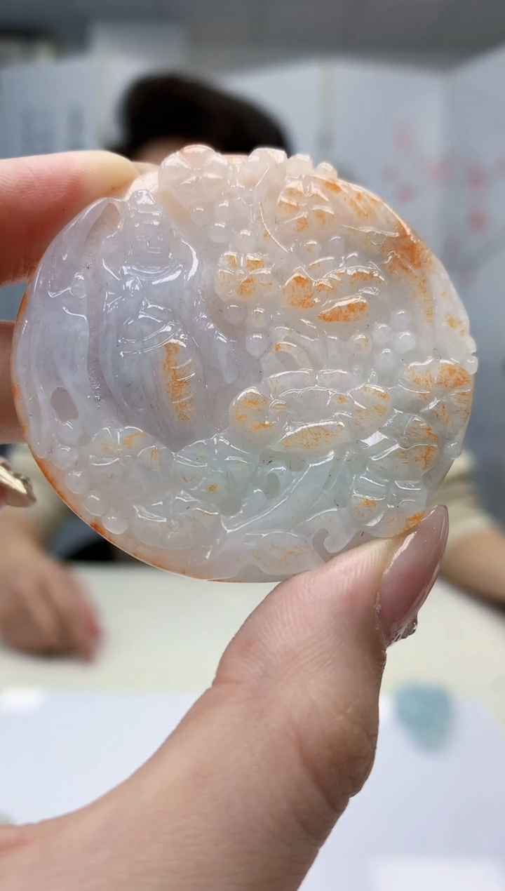 【闪购商品】定制翡翠未镶嵌1502jw-毛货挂件13