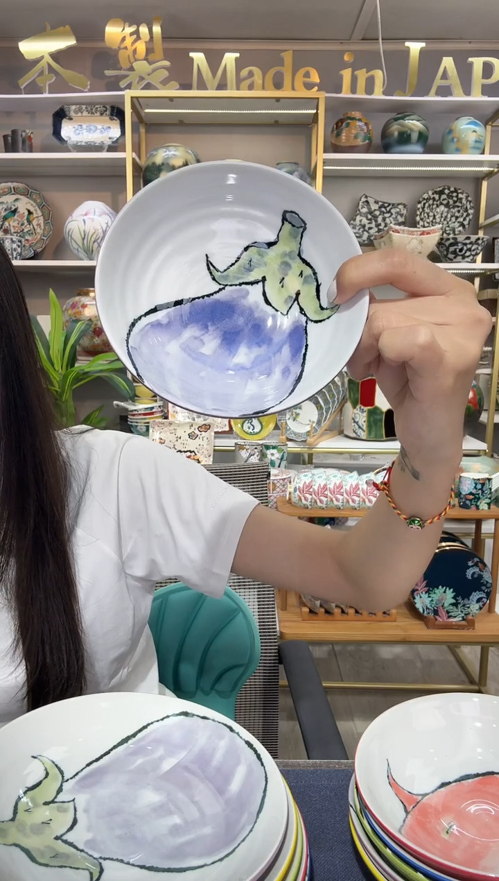 瓷蔬菜小钵13.5cm两支