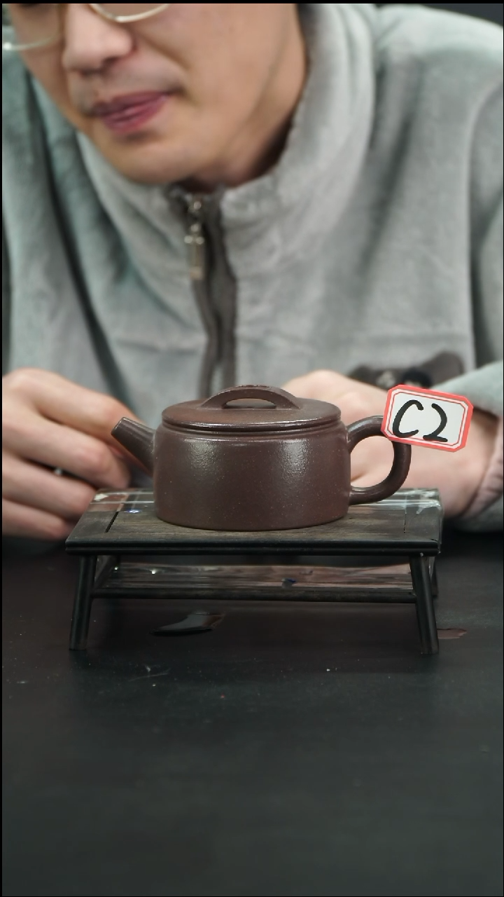 【闪购商品】紫砂茶壶C2 汉瓦 蠡墅天青