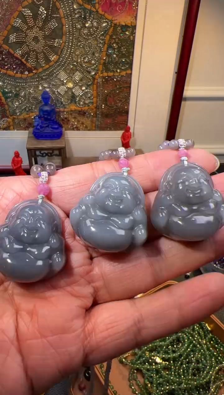 【闪购商品】和田玉吊坠(赠链)未镶嵌烟紫吊坠（赠链）多样性发其一