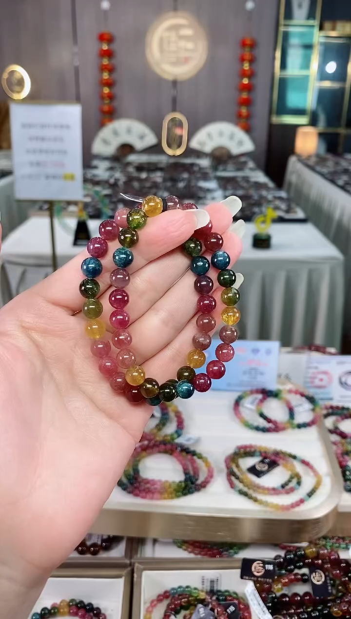 单圈手串未镶嵌碧玺（多样性发一条）