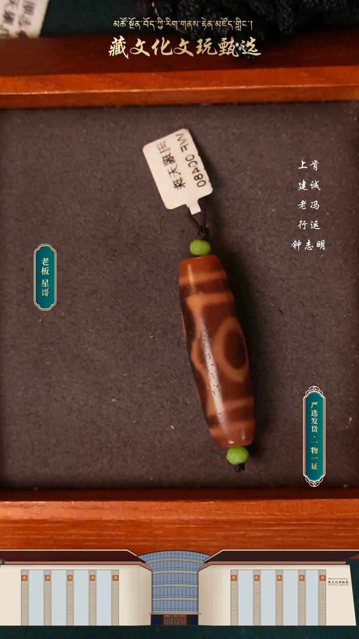 【闪购商品】玛瑙/玉髓颈饰未镶嵌小卢全手宝盖三眼38.6*11.5