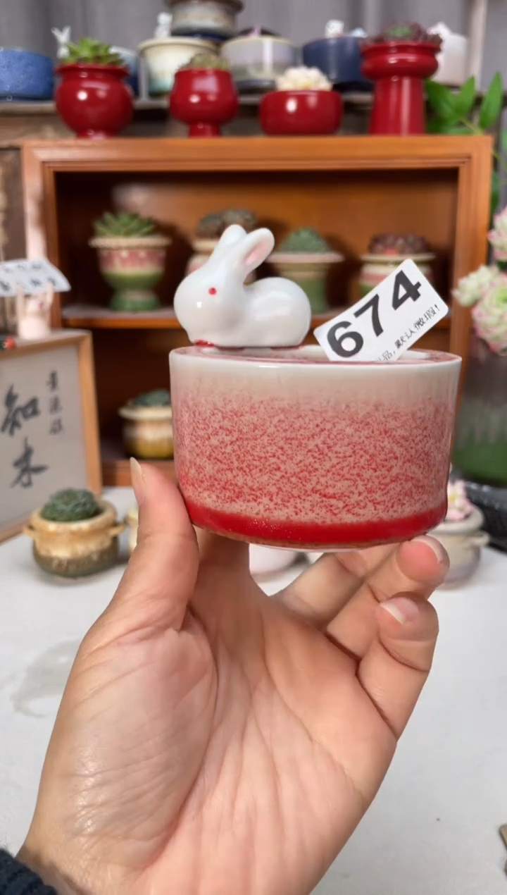 瓷片言*。674知木小芳花盆编号