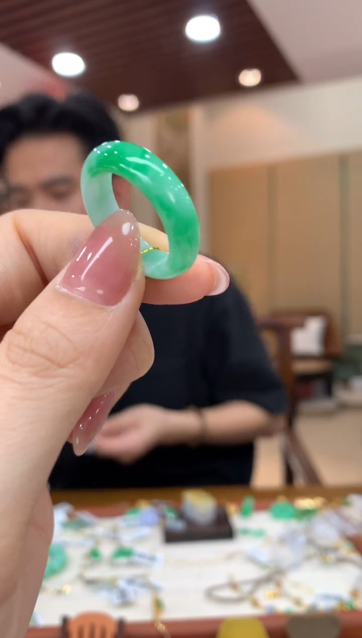 未镶嵌戒圈翡翠戒圈17