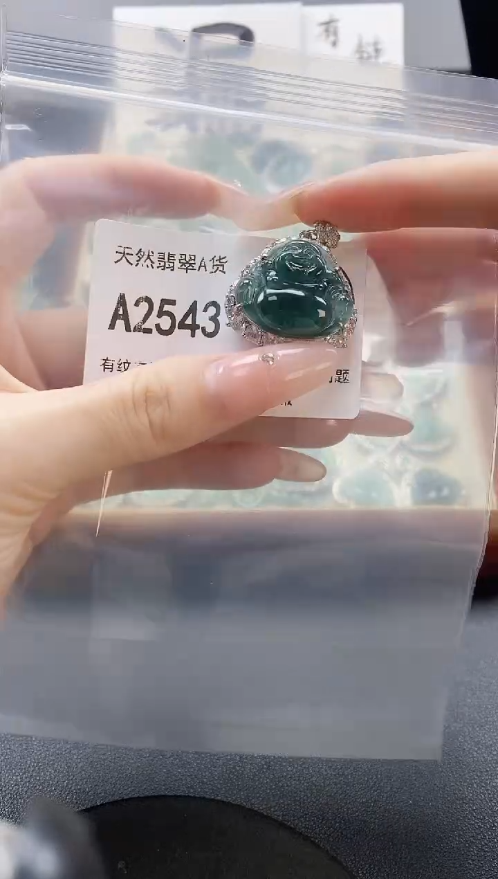 吊坠(赠链)未镶嵌翡翠天然翡翠A货