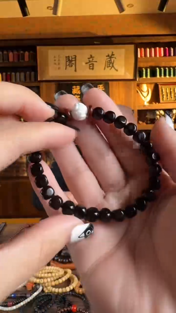 【闪购商品】木定制搭配 椰蒂六方珠6.6*7.6mm 