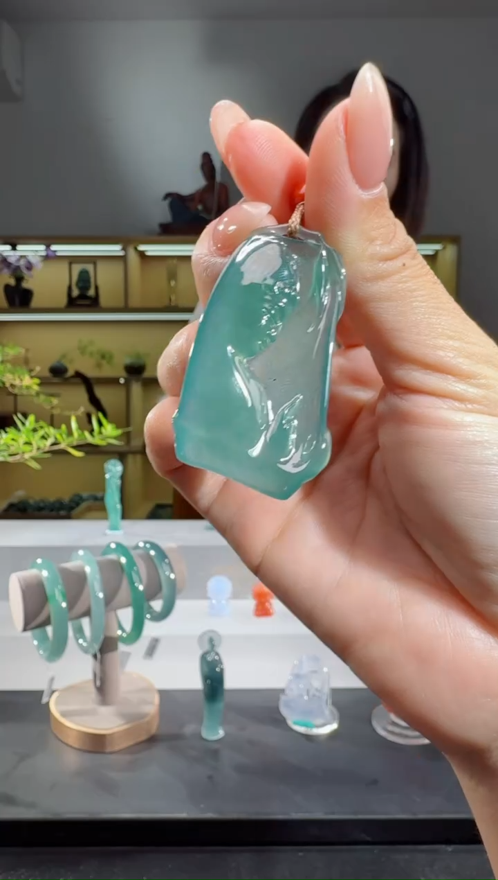 吊坠(不含链)未镶嵌翡翠观音