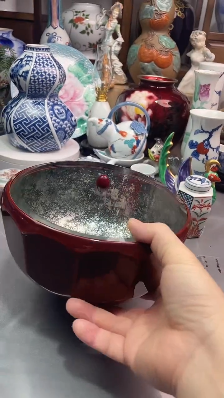 瓷片大漆盖罐（微瑕）