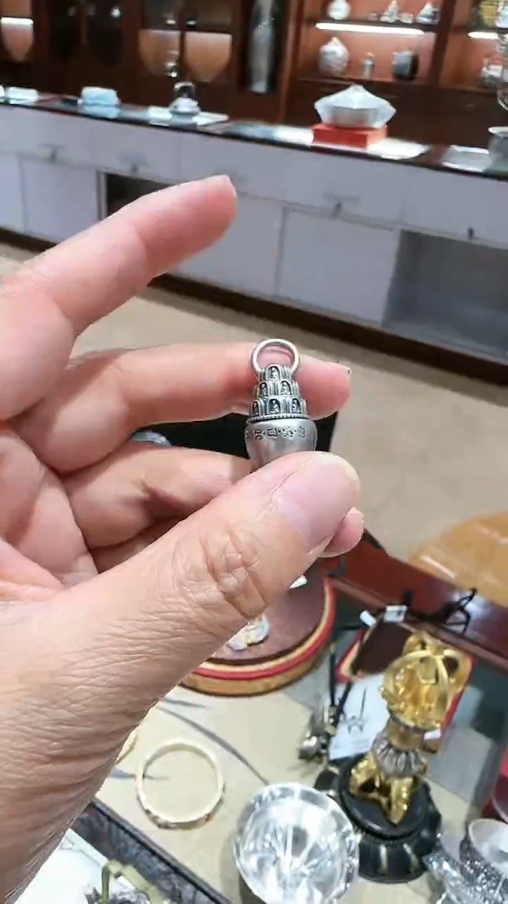 足银999精工手工茶摆件藏39叉