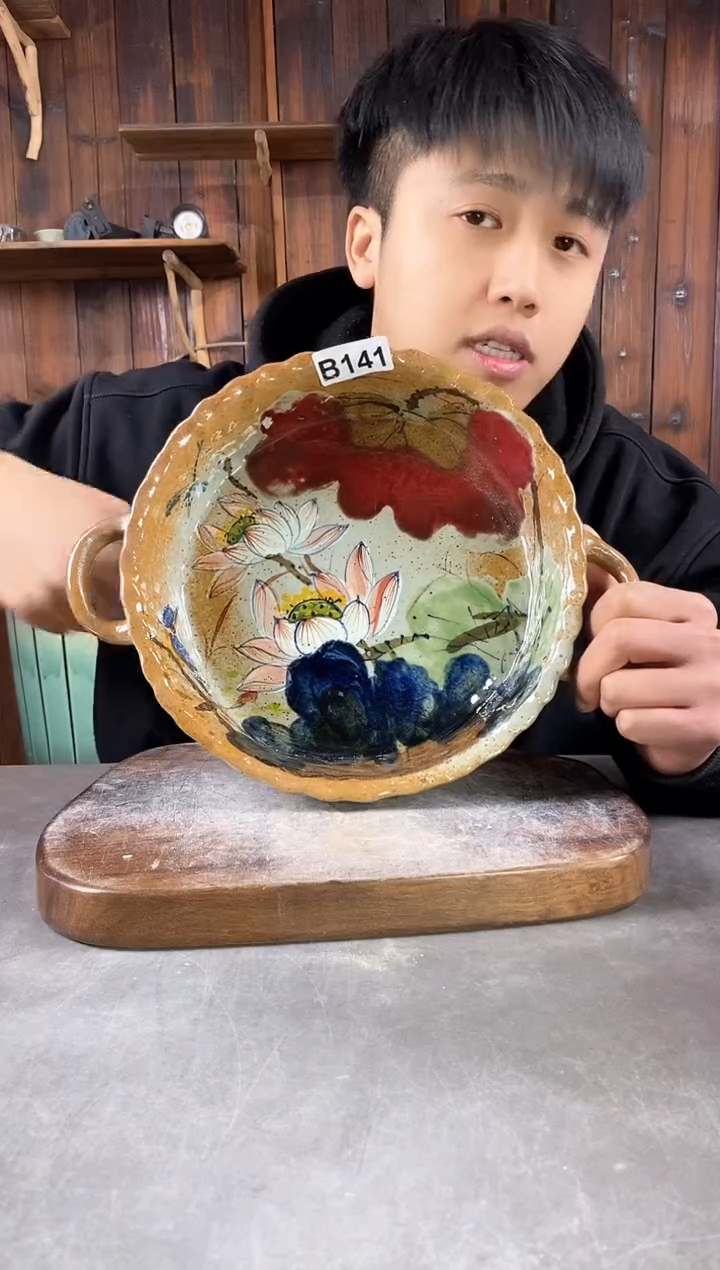 【闪购商品】碗1441，手工手绘，新年快乐！