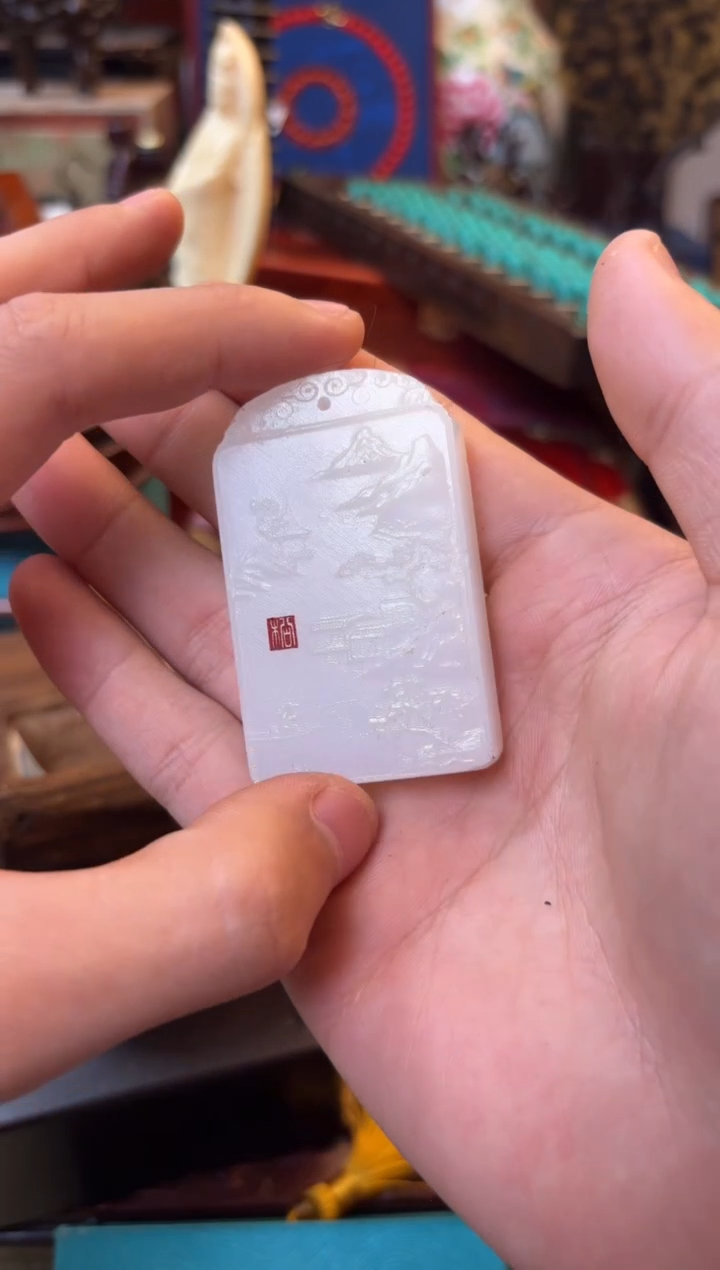 和田玉未镶嵌颈饰——————————————1