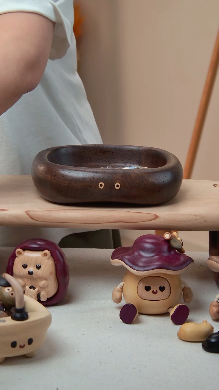 木大黑土收纳盘瑕疵特价福利