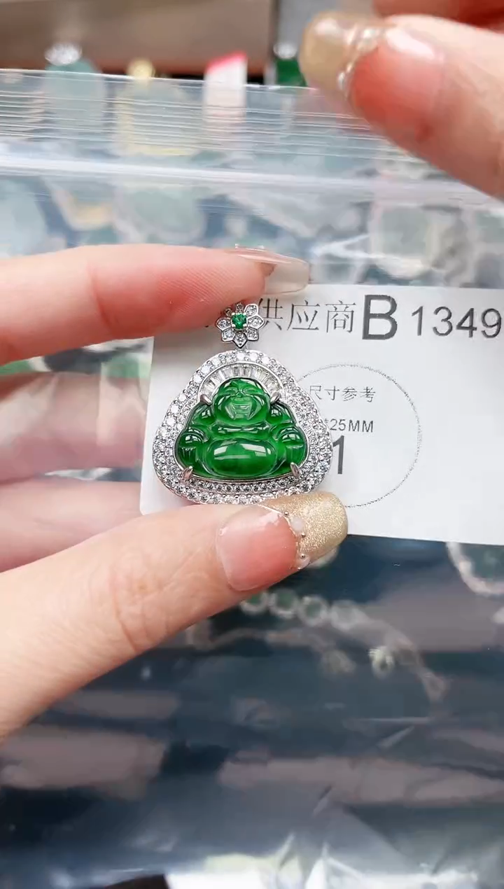 【闪购商品】翡翠颈饰未镶嵌1349赠皮绳