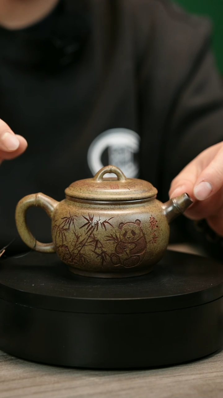 茶壶紫砂用****1H2297李琴段泥竹鼓