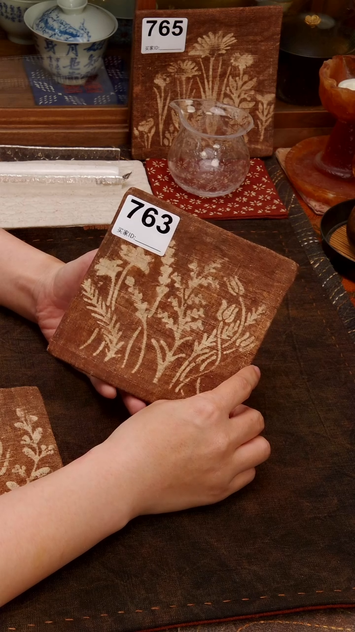Cici手作刺子绣壶垫杯垫-763