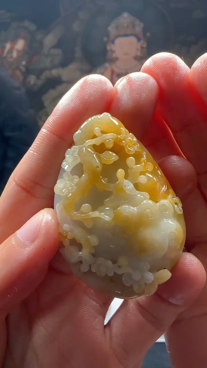 【闪购商品】定制翡翠未镶嵌L-@@QJXC11535