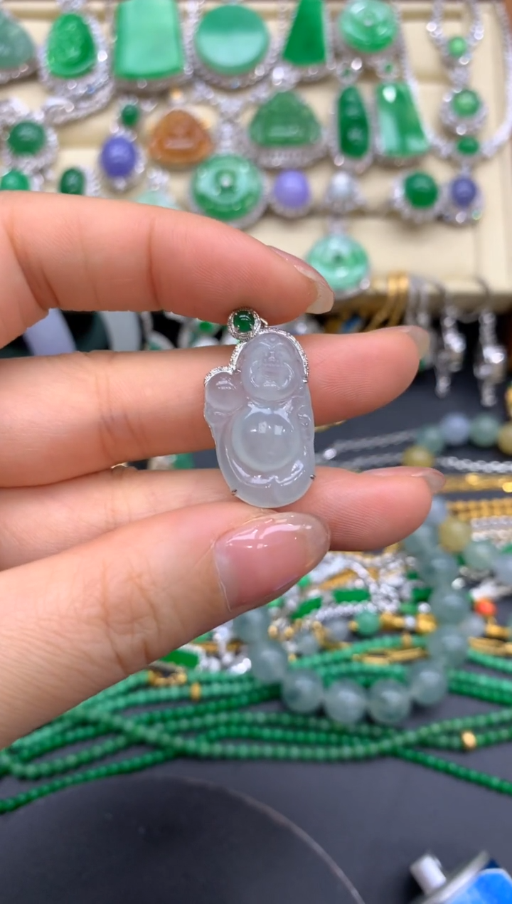 【闪购商品】翡翠颈饰18K金镶嵌9-中国好珍宝