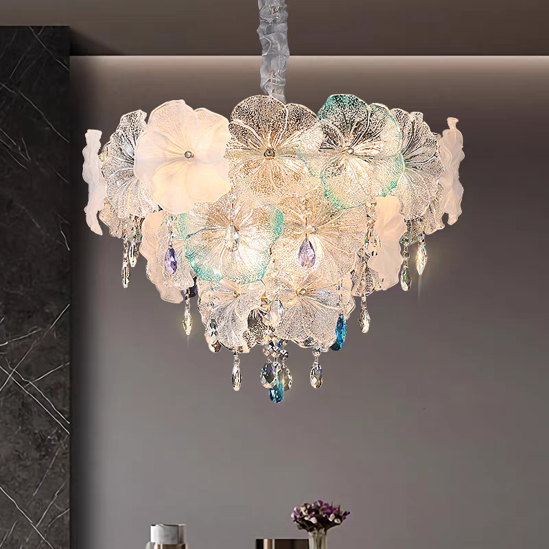 花仙子 轻奢卧室吊灯法式女儿房吊灯温馨