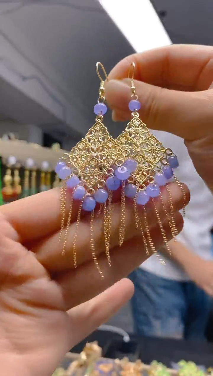 【闪购商品】翡翠耳饰合金0603翡翠耳钩